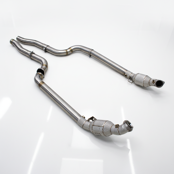 EPU Performance Catted Highflow Downpipe - Mercedes-Benz AMG C63 W204