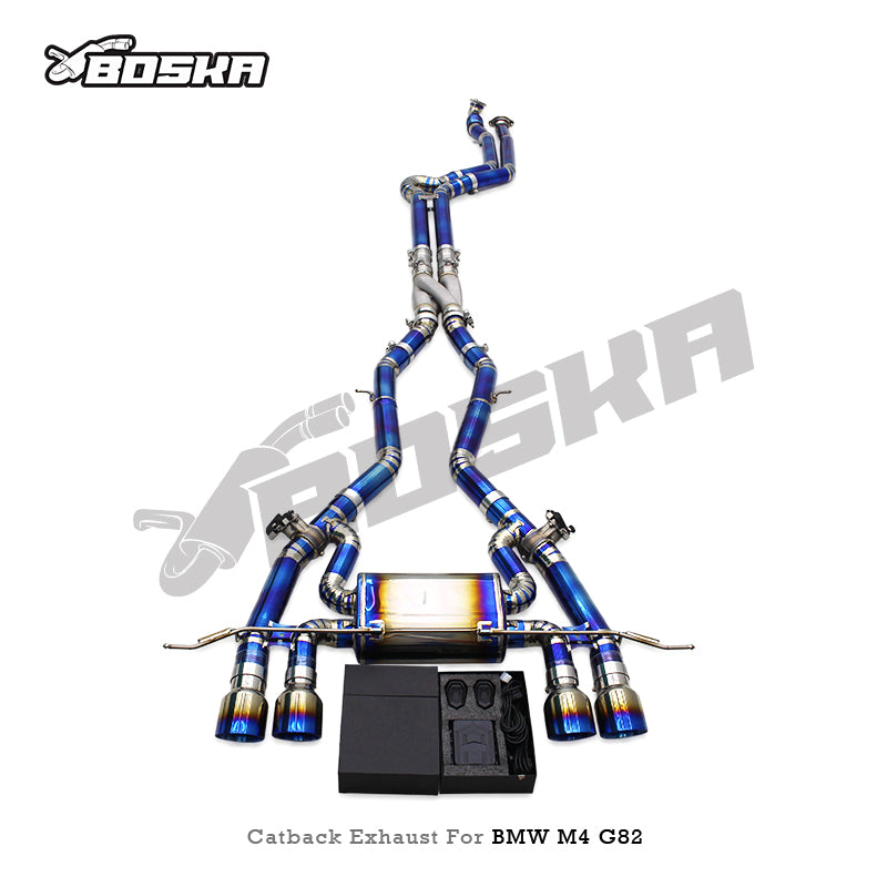 EPU Performance Titanium Valved Racing Catback Exhaust with Equal Length Z Pipe - BMW M3/M4 G80/G82